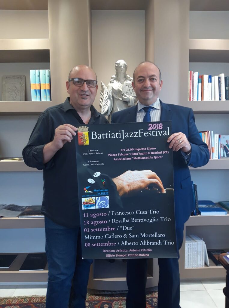Con Marco Rubino, Sindaco di Sant'Agata Li Battiati