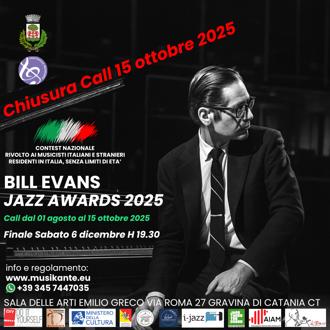 Bill Evans Jazz Awards New deadline
