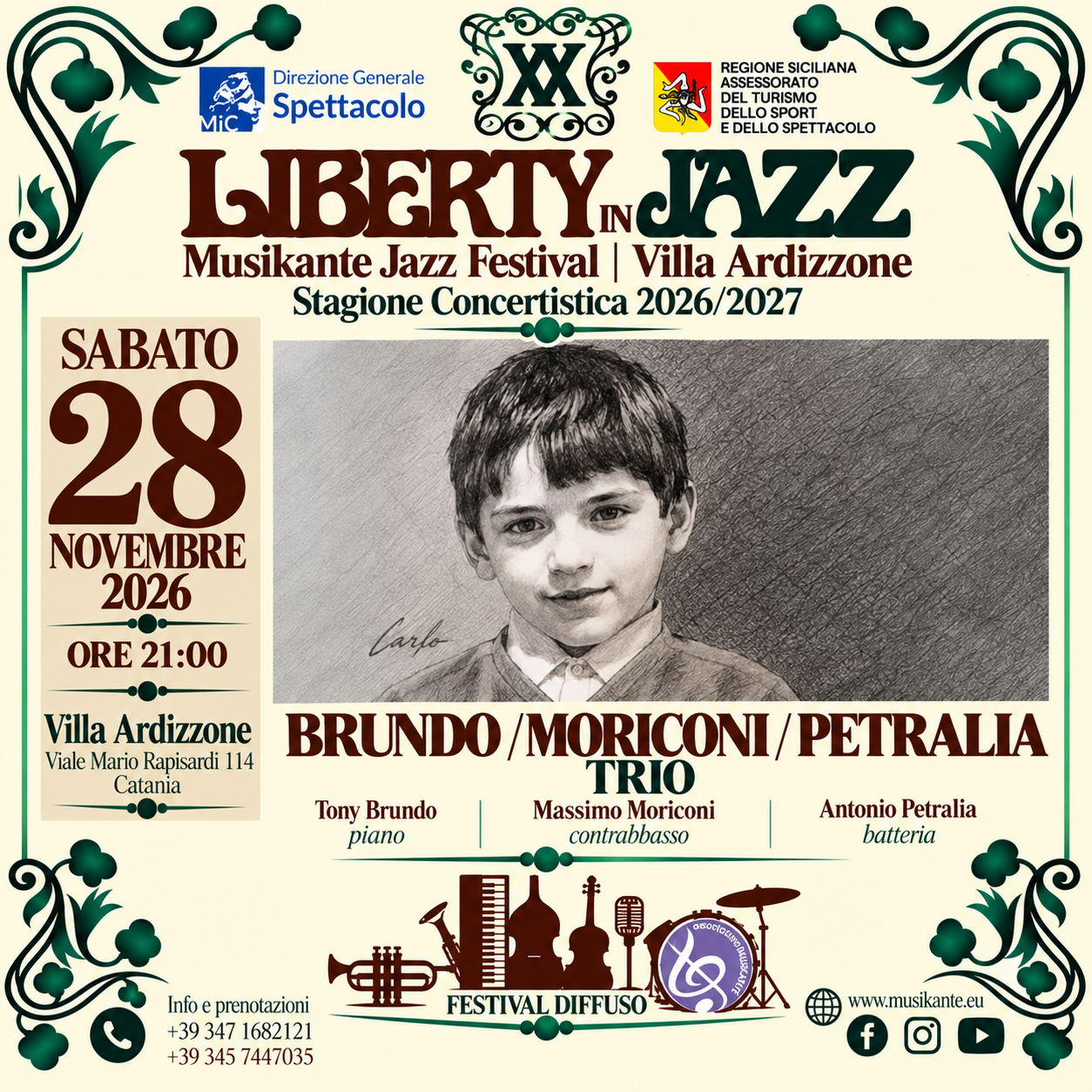 Brundo / Moriconi / Petralia Trio – 28 novembre 2026