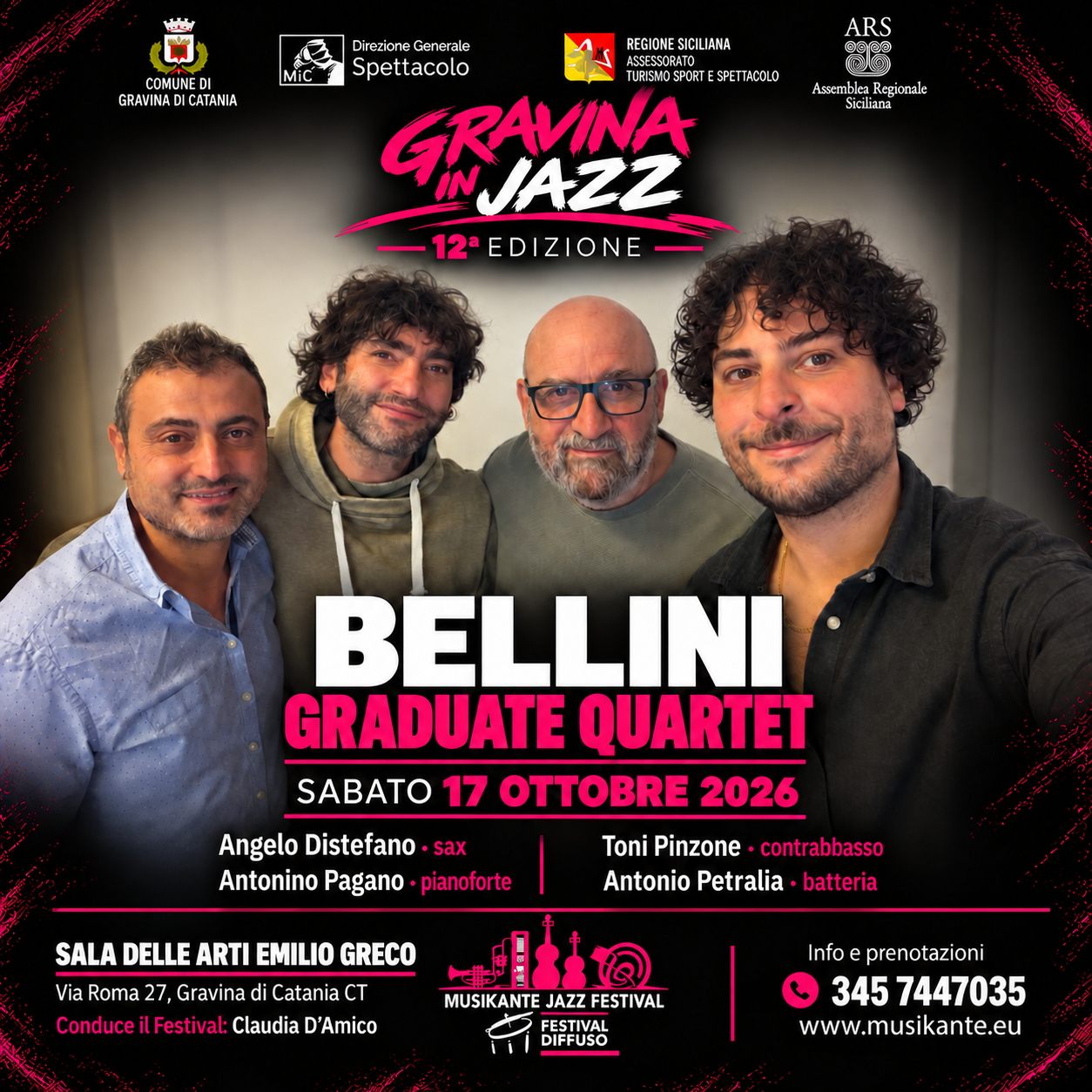 Bellini Graduate Quartet – 17 ottobre 2026